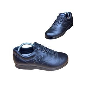 SAS San Antonio Shoes Free Time Tripad Comfort Black Leather Vintage Womens 9.5M